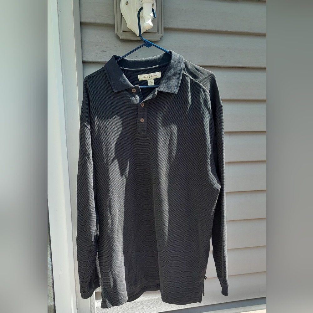 Tommy Bahama Dark Gray Polo Shirt